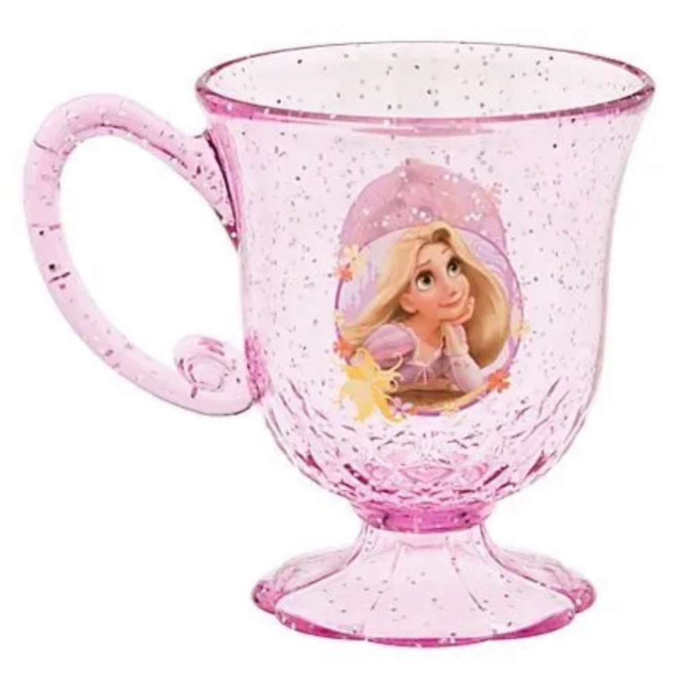 Disney Rapunzel Glitter Plastic Cup
